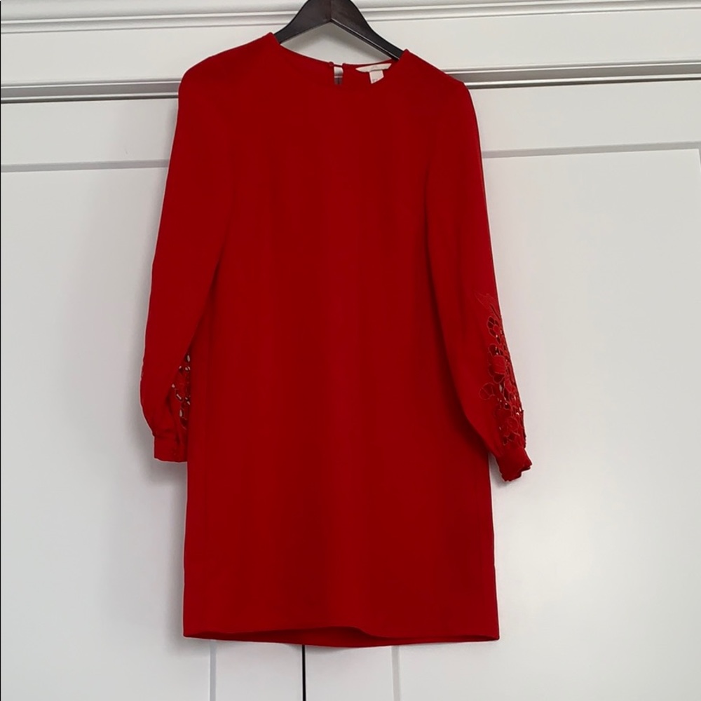 H&M shift dress with sleeve detail